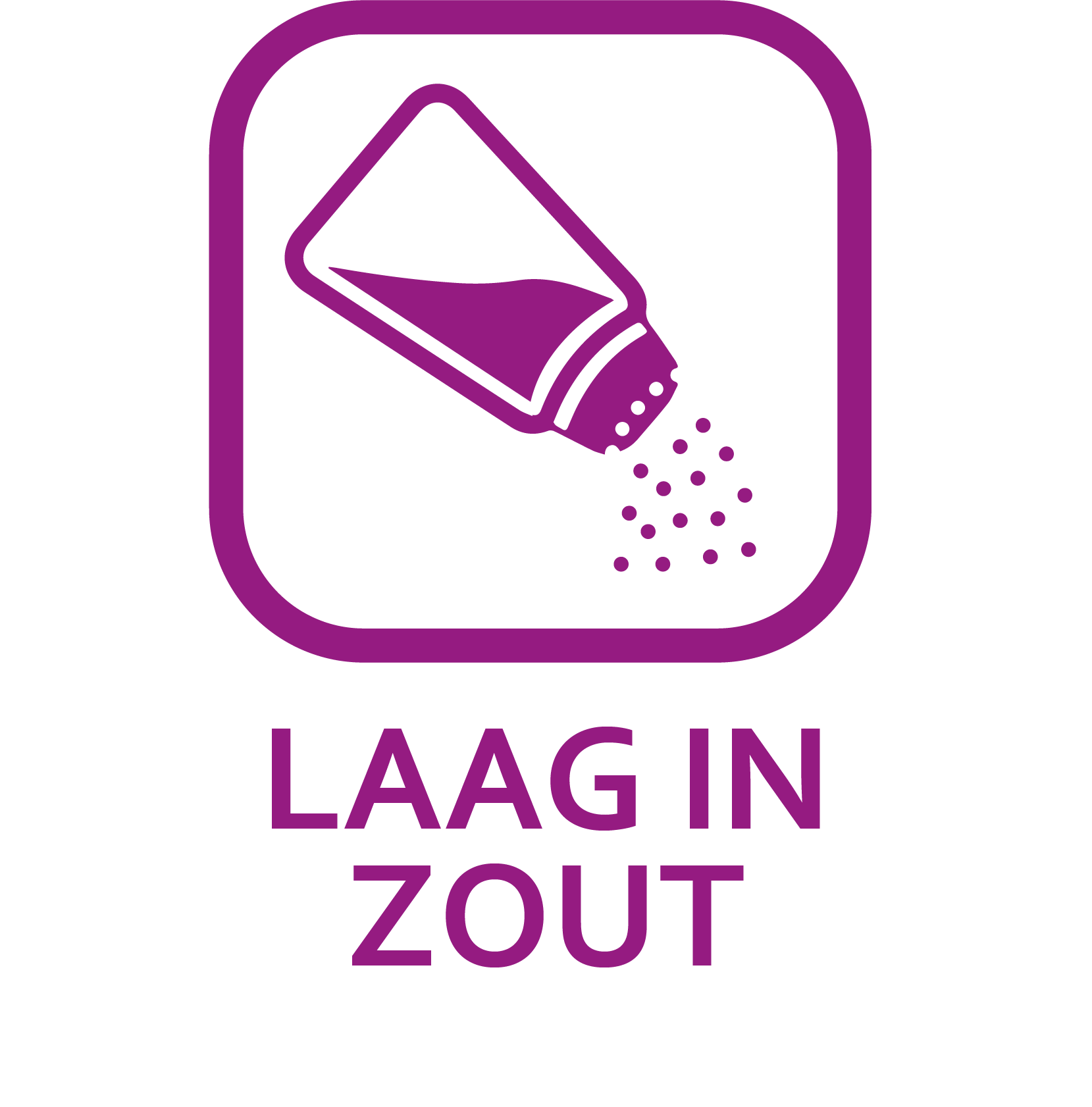 Laag in zout