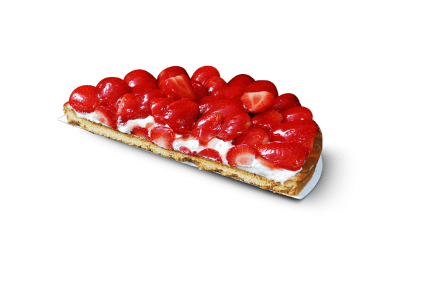strawberry flan